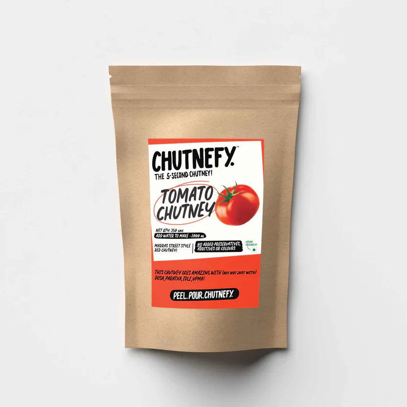 Tomato Chutney | Madras Style | Medium Spicy | 250g (makes 1000 ml chutney)